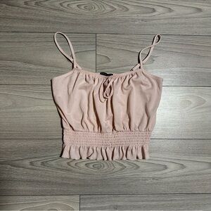 Streetwear Society Blush Camisole with Smocked Waist